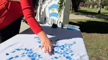 San Cayetano recordó a los héroes de Malvinas con un emotivo acto en Plaza América