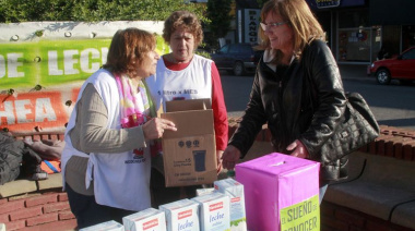 Colecta de leche en Necochea: este sábado en el centro de la ciudad