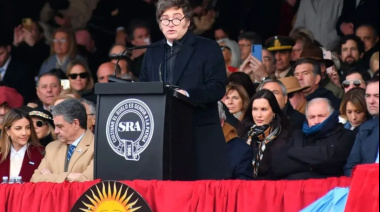 Milei anunció en La Rural una baja permanente de retenciones al campo: “Este impuesto nunca debió existir”