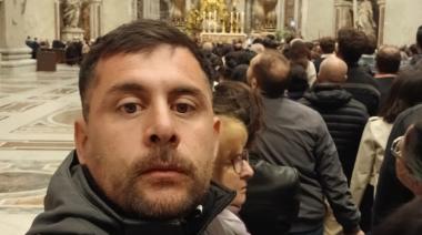 Un necochense en la despedida del Papa Francisco: “gran humanista y gran persona”