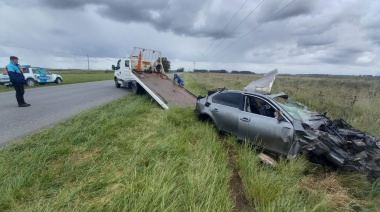 Así quedó el auto en el que murieron Valentín Valle y Agustín de Dios
