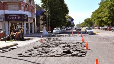 Continúan las obras: retoman el plan de bacheo en la Avenida 59