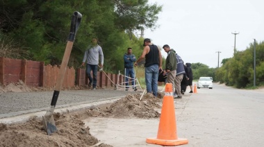 Construyen un nuevo sendero que conecta la Villa Balnearia con la Escollera Sur
