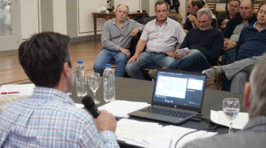 Rojas le presentó al sector rural necochense una propuesta vinculada a la coparticipación y los recursos locales
