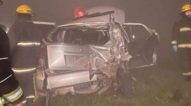 Accidente en Ruta 2: Tres heridos tras un choque entre un micro de Plusmar y un auto de Mar del Plata