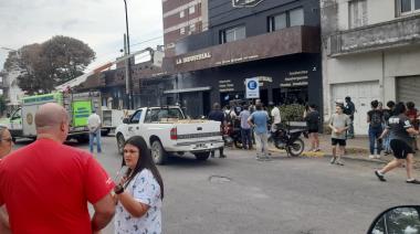 Hubo fuego y chispazos en la vereda de La Industrial