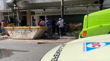 Incendio en "Mi Cantina": Un susto sin heridos en pleno centro de Necochea