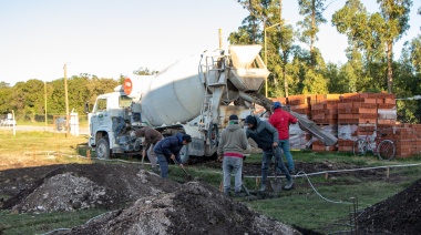 En San Cayetano avanza la construcción del geriátrico municipal