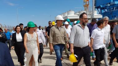 De recorrida con Kicillof, Sánchez Jáuregui mencionó la puesta en marcha de la estación eléctrica en Quequén