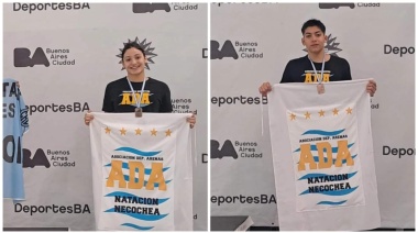 ¡Éxito deportivo! Dos necochenses brillaron en el Nacional de Cadetes de Natación