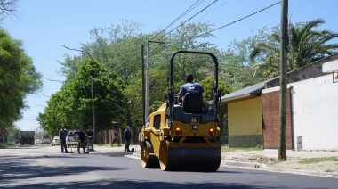 Ya se puede transitar en una avenida 58 asfaltada