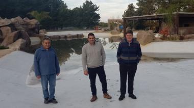 Gargaglione recorrió las obras que se realizan en el Balneario de San Cayetano