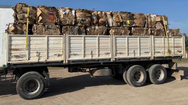 San Cayetano entregó 16.110 kg de cartón recuperado en la Planta de Tratamiento