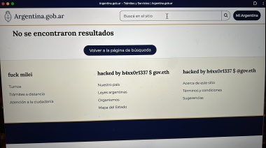 Hackean sitios del gobierno: Mi Argentina y la app SUBE modificados con mensajes contra Milei