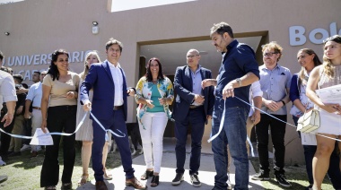 Kicillof inauguró un centro universitario y se reunió con representantes del sector productivo