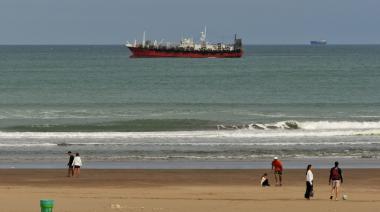 Avistamiento en las costas de Necochea: Barcos poteros llamaron la atención