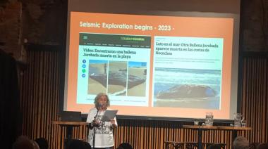De Necochea a Noruega: Orihuela expuso en defensa del mar y compartió el reclamo con la reconocida Greta Thunberg