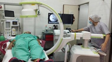 Avanza la capacitación del personal sanitario para el uso del nuevo Arco en C en San Cayetano
