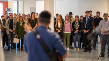 Gargaglione encabezó el acto en San Cayetano por la Memoria, la Verdad y la Justicia
