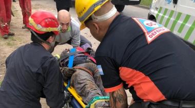 Murió un trabajador que quedó atrapado a en un pozo tras un derrumbe de una obra