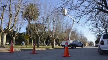 Con más luces LED y cámaras, Juan N. Fernández apunta a ser un pueblo más seguro