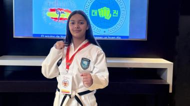 Necochea en lo más alto: Walkiria Godoy Caballero se corona subcampeona mundial de Taekwon-Do