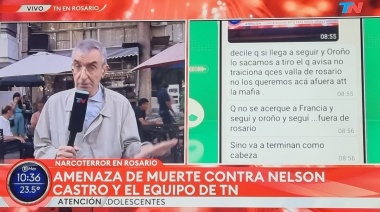 Nelson Castro y el equipo de TN amenazados en Rosario: "Van a terminar como José Luis Cabezas"