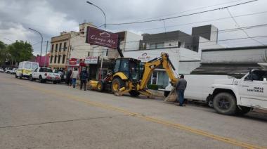 Finalizaron las reparaciones del caño maestro en Diagonal San Martín