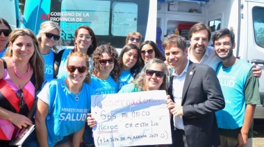 "Queremos a la provincia y a Necochea libre de manicomios", dijo Axel Kicillof