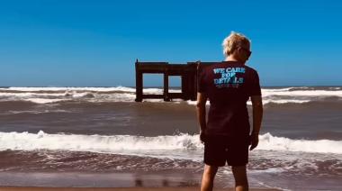 Un ángel de visita en Necochea