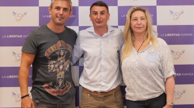 Valiante y libertarios necochenses presentes junto a Karina Milei y Martín Menem en Mar del Plata