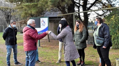 El Frente de Todos local se comprometió con las obras de luminarias del Club Del Valle
