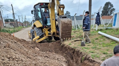 Obras para extender el servicio de cloacas