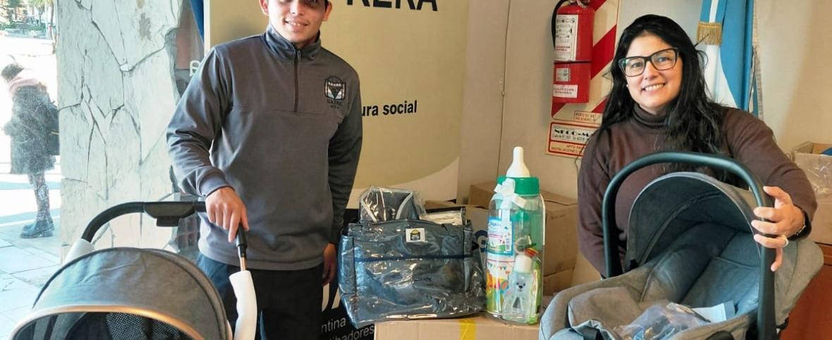 UATRE amplía beneficios para afiliados con nuevos kits maternales en Necochea