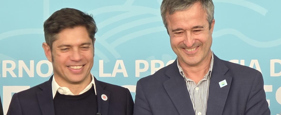 Kicillof en Lobería: gestión con Barrena y una fuerte defensa del rol del Estado