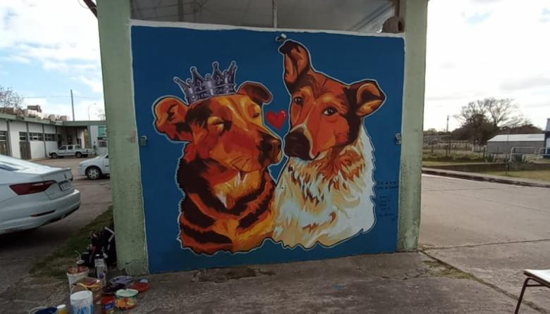 Un mural por el cuidado de los animales y el buen trato