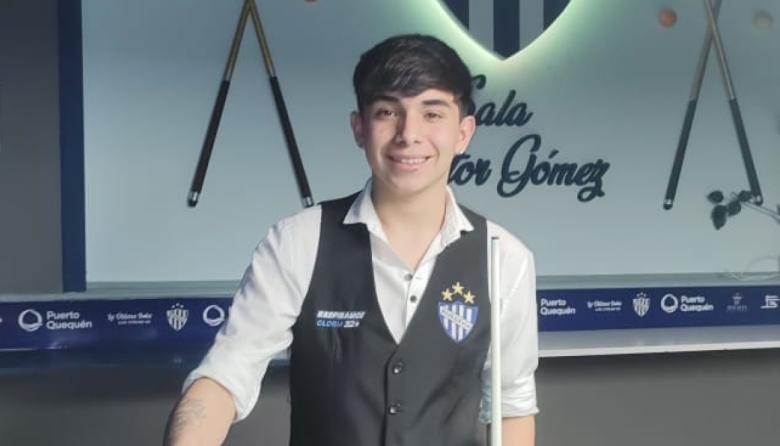Billar en Necochea: Axel Acosta arrasó en el Open Individual y se llevó el título