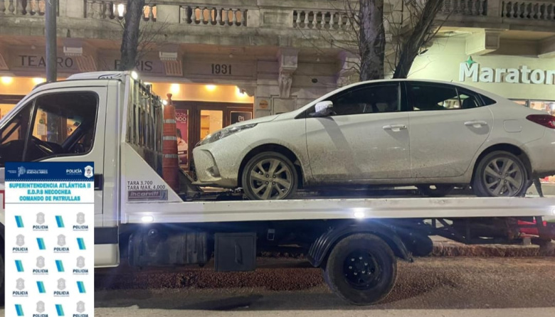 Centro de Necochea: un conductor chocó un móvil municipal tras resistirse a un control de tránsito