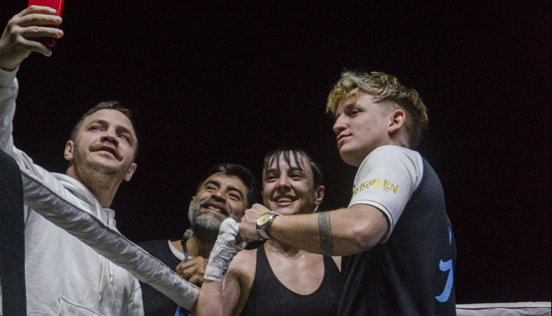 El Polideportivo de Necochea vibró con Araí Leoz y su triunfo por Knockout profesional