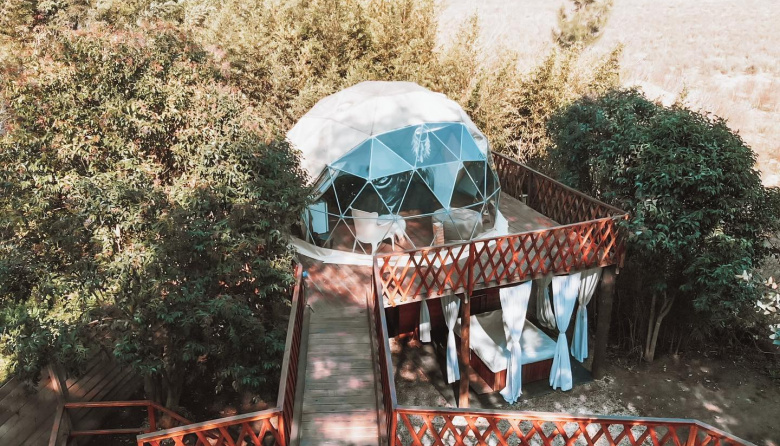 El primer glamping de Necochea: así es la concesión que analizan para Las Grutas