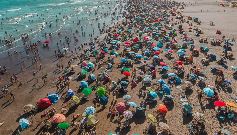 Playas llenas y buen clima: Necochea llegó al 80% de ocupación turística