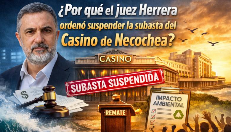 Por qué el juez Herrera ordenó suspender la subasta del Casino de Necochea