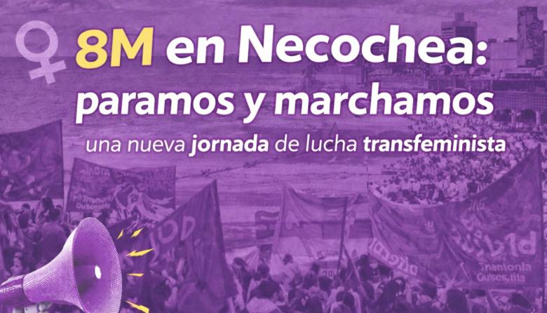 8M en Necochea: memoria, reclamos y actividades en una nueva jornada de lucha transfeminista