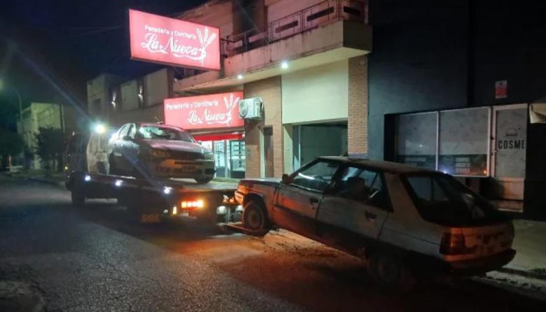 Choque en la madrugada: conductor dio positivo en alcoholemia