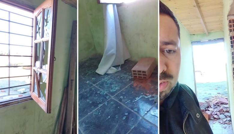Denuncian que policías destrozaron una casa en construcción durante un allanamiento en Necochea