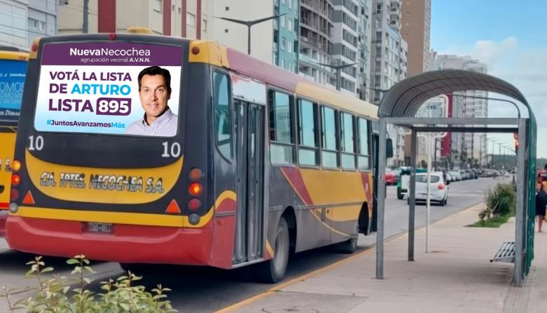 Proponen prohibir la propaganda política en los colectivos hasta 2027 en Necochea