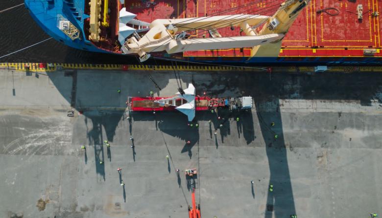 Descarga histórica en Puerto Quequén: operación para Vaca Muerta con YPF en marcha