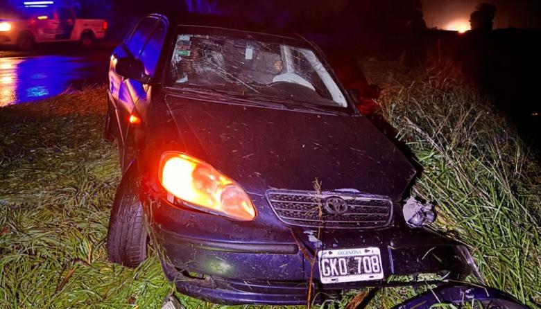 Choque en la Ruta 88: un hombre fue hospitalizado tras impactar contra un puente