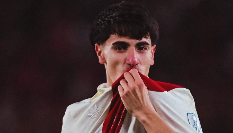 Del pueblo al Monumental: Lucas Silva, oriundo de La Dulce, marcó un golazo y convirtió su primer gol en River