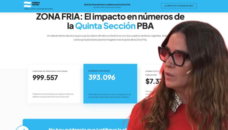 Jimena López mostró cuánto subiría el gas sin Zona Fría en Necochea